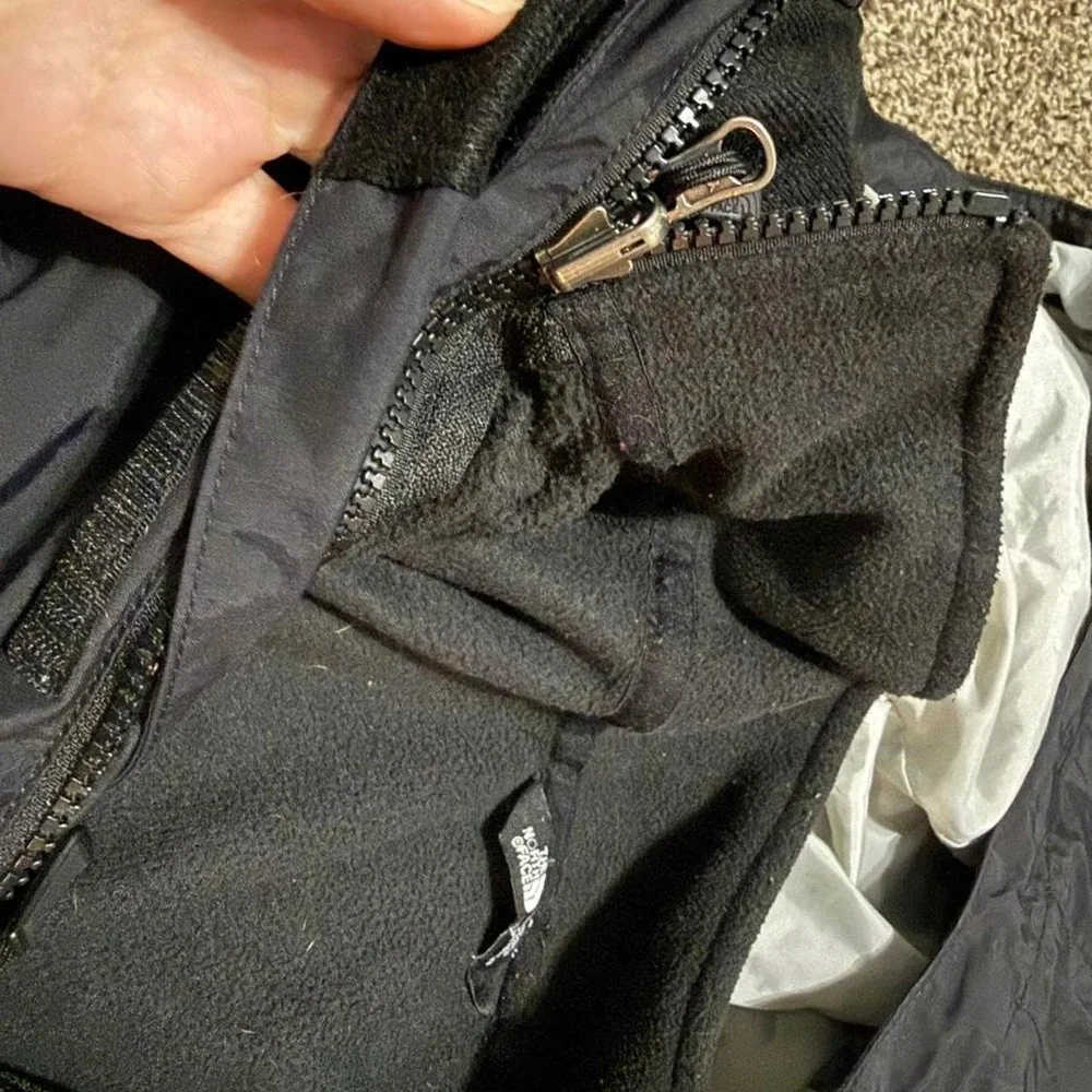 The North Face mens black jacket with inside removable liner